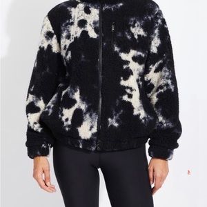 Betsey Johnson tie dye fleece jacket size small